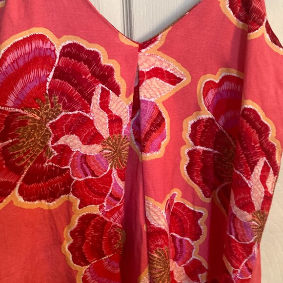 Loft Linen Blend V-Neck  Dress - NWT - Picture 8 of 15